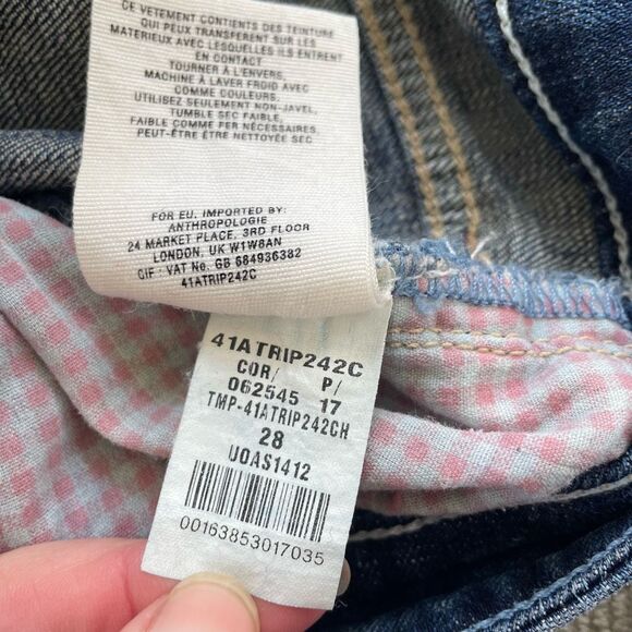 Anthropologie Pilcro Denim Shorts Jeans 7” Inseam 28 - Picture 8 of 8